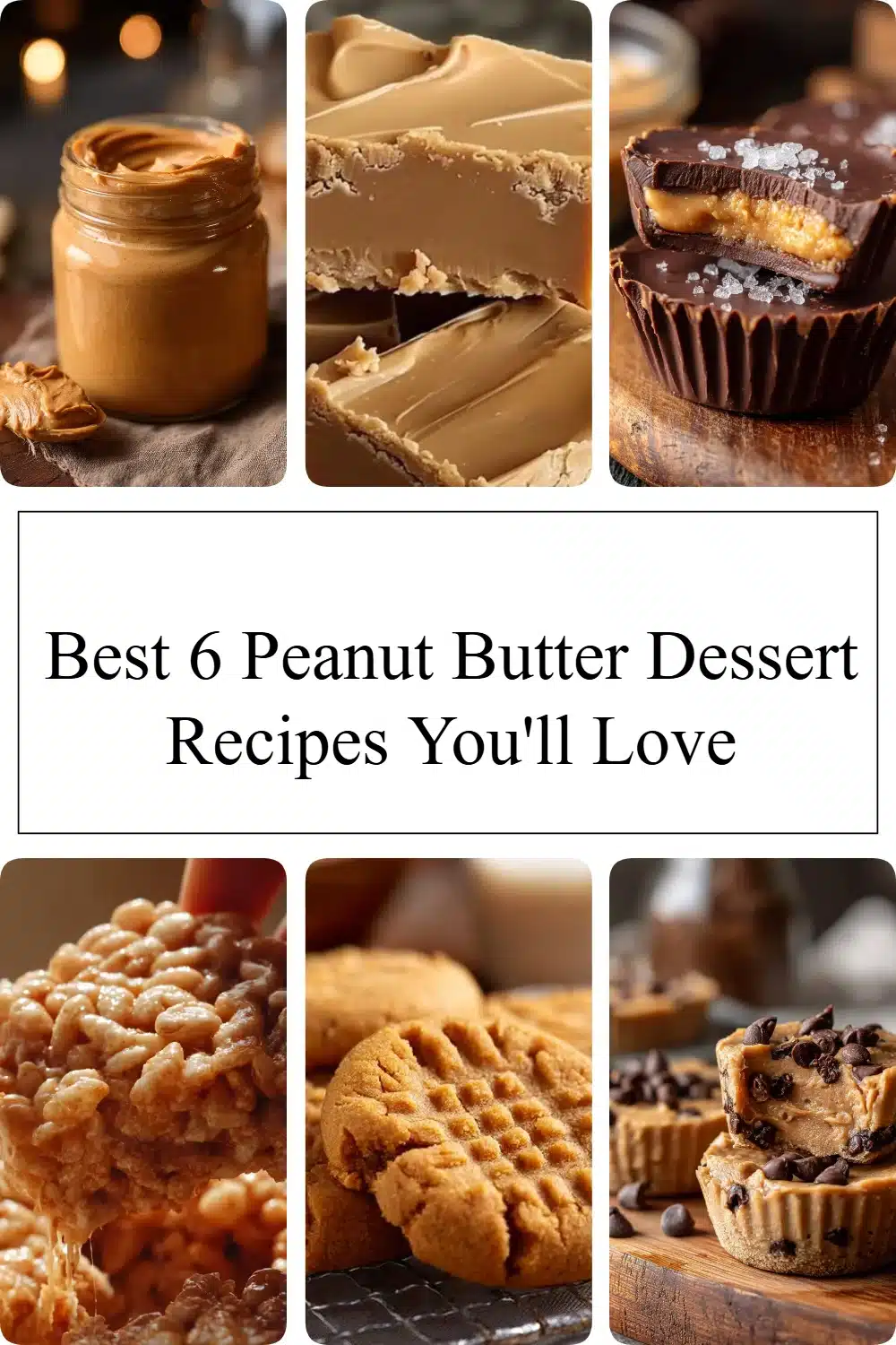 A selection of delicious peanut butter dessert recipes to satisfy your sweet tooth