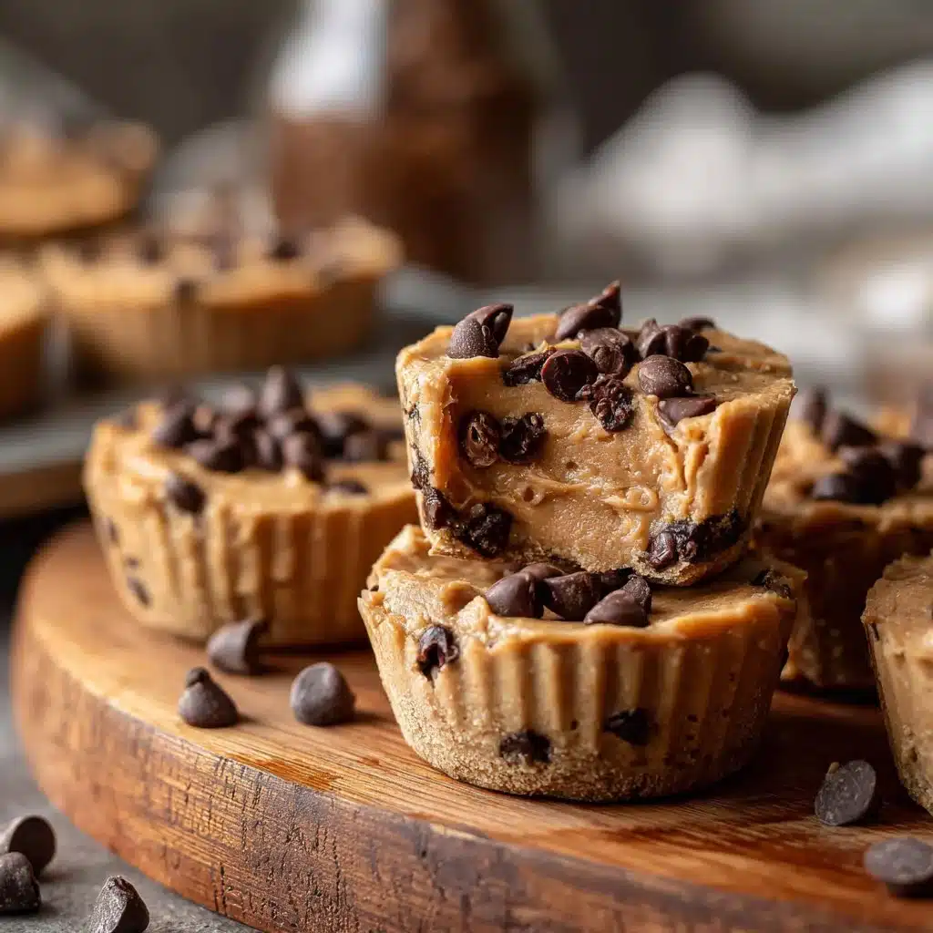 Peanut Butter Banana Cookie Dough Fudge Cups