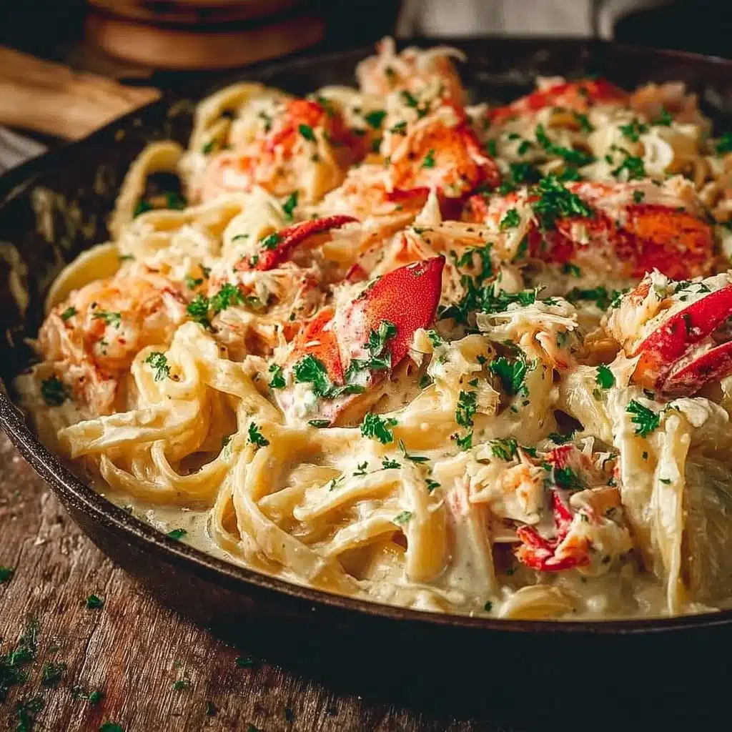 Cajun Seafood Alfredo with Lobster and Crab
