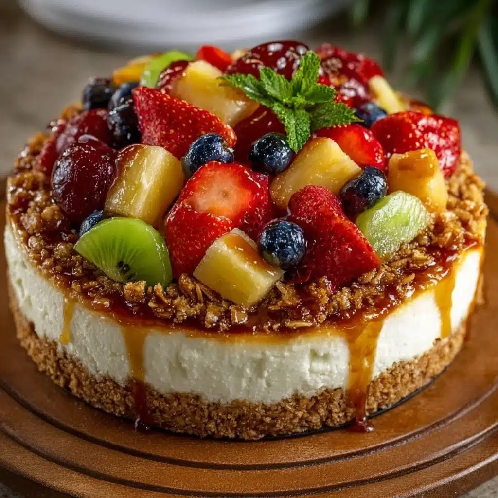 Caramel Crunch Cheesecake Fruit Salad