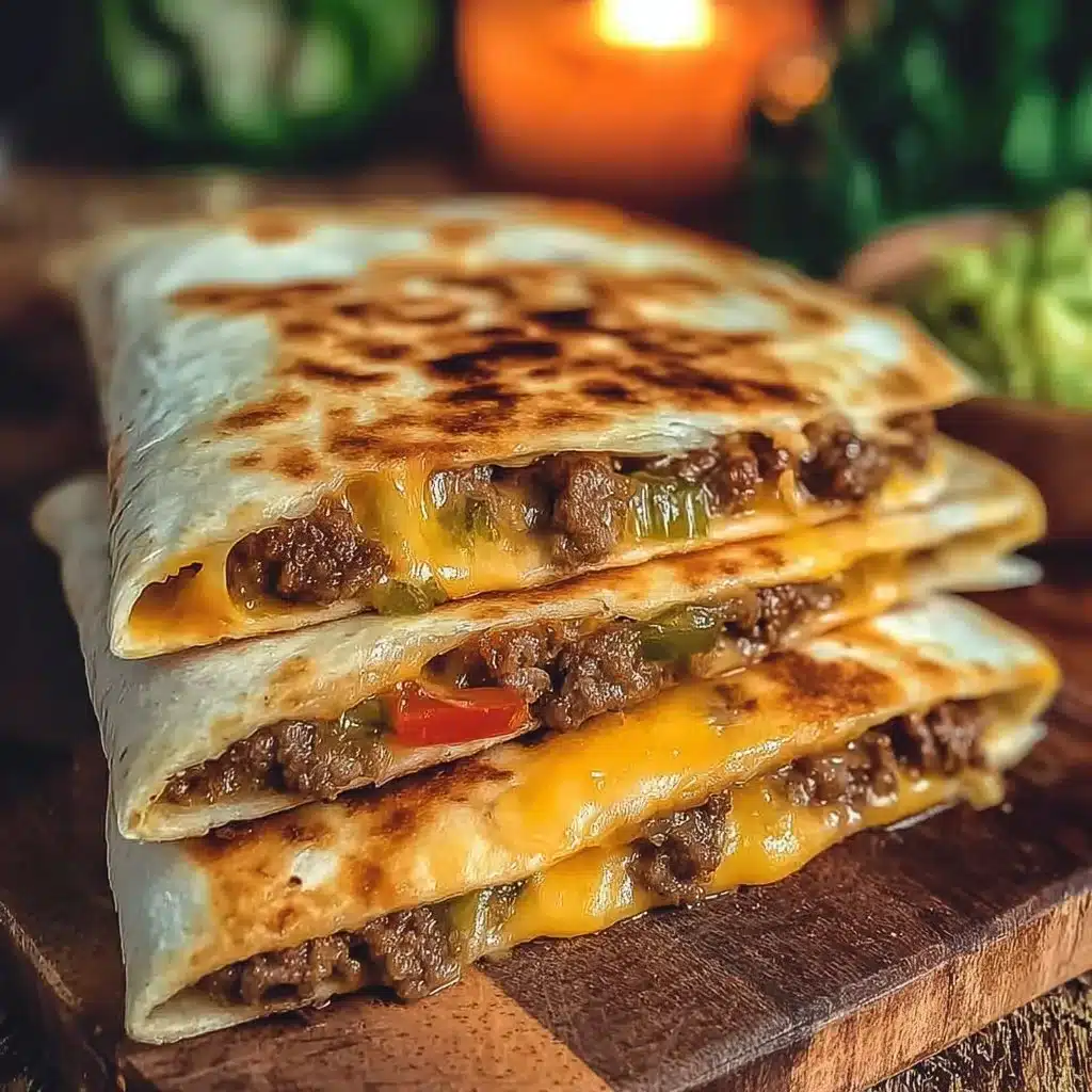Cheeseburger Quesadilla