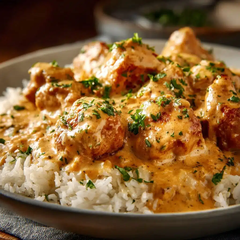 Creamy Smothered Chicken and Rice