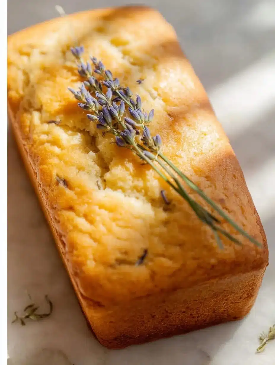 Moist lavender tea bread inspired by Downton Abbey recipe