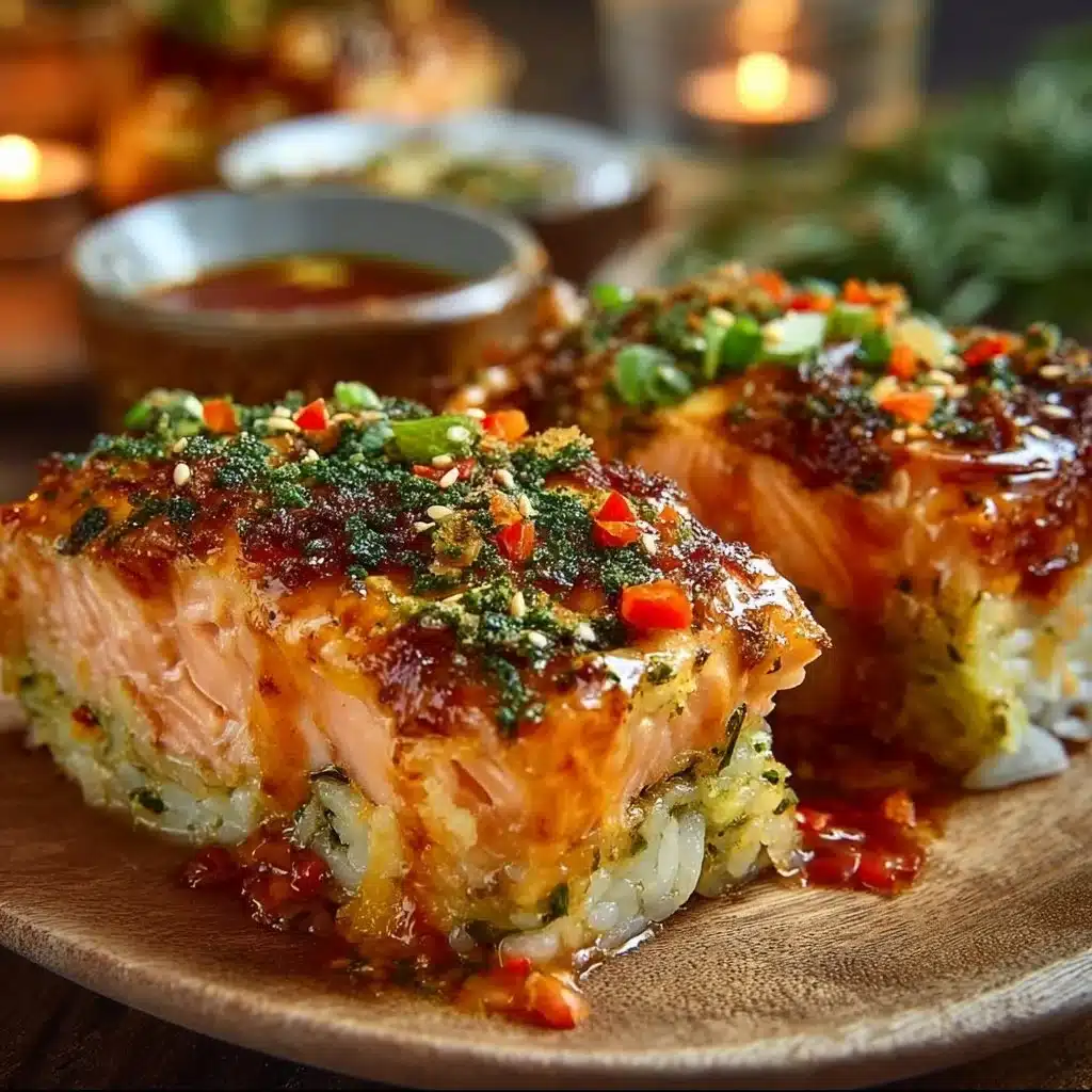 Easy Spicy Salmon Sushi Bake