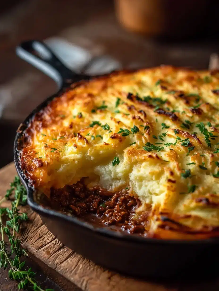 Gordon Ramsay-style shepherd's pie, a delicious meat and potato dish