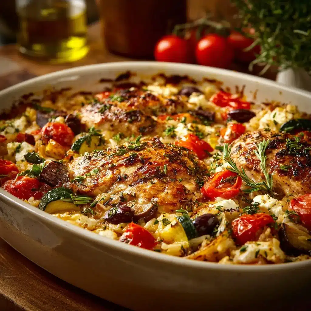 Greek Casserole with Chicken and Veggies