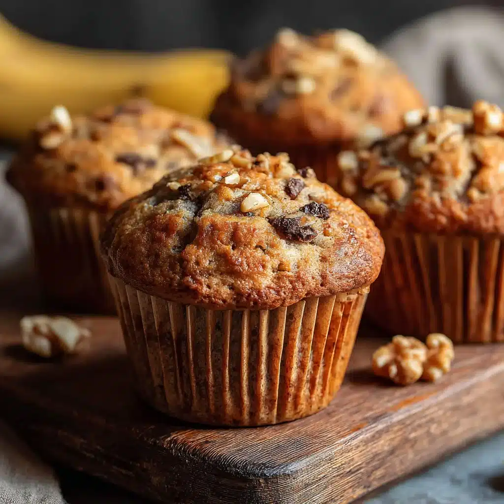 Healthy Peanut Butter Banana Muffins