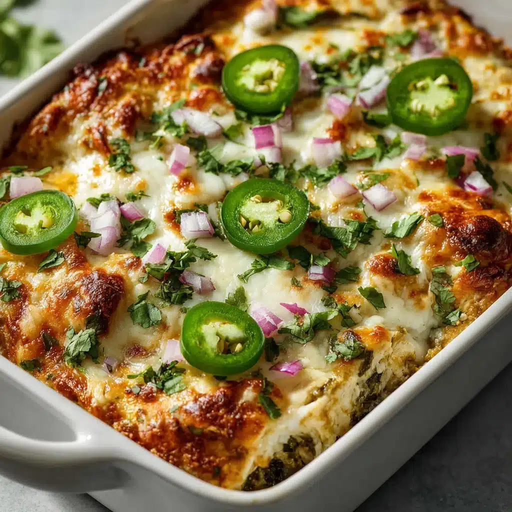 Healthy Salsa Verde Chicken Casserole