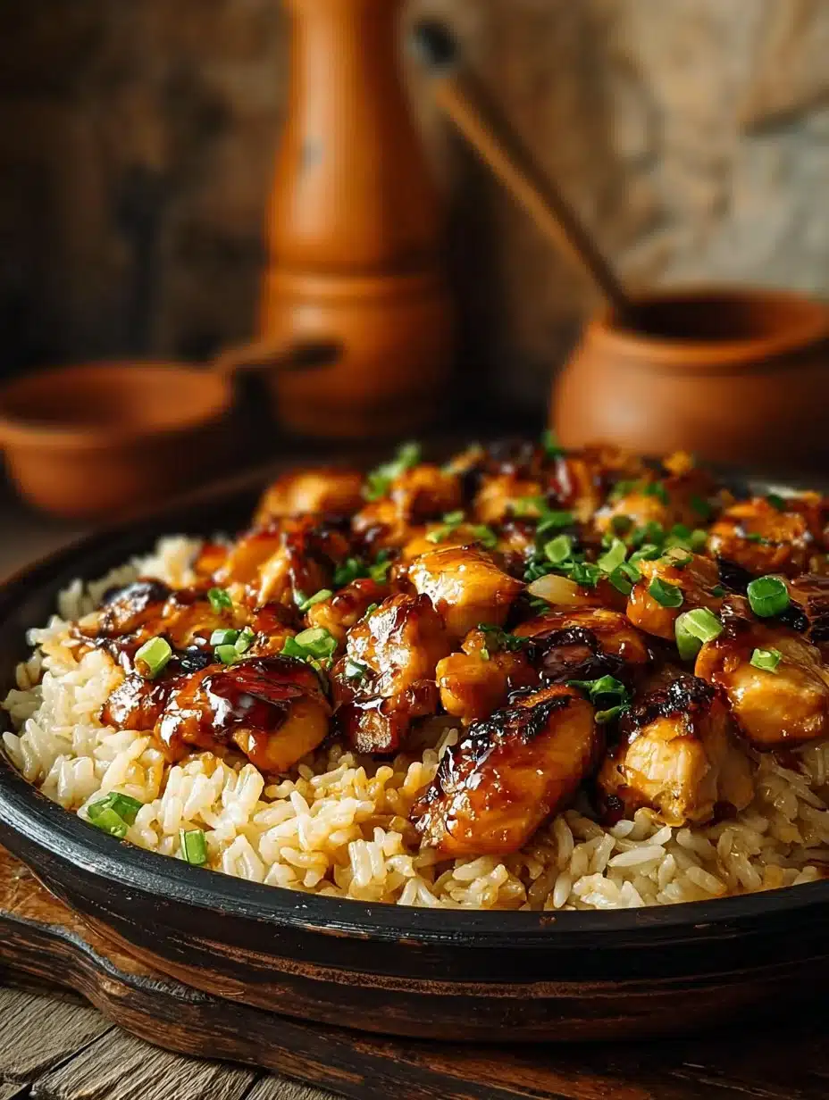 Honey BBQ Chicken Rice