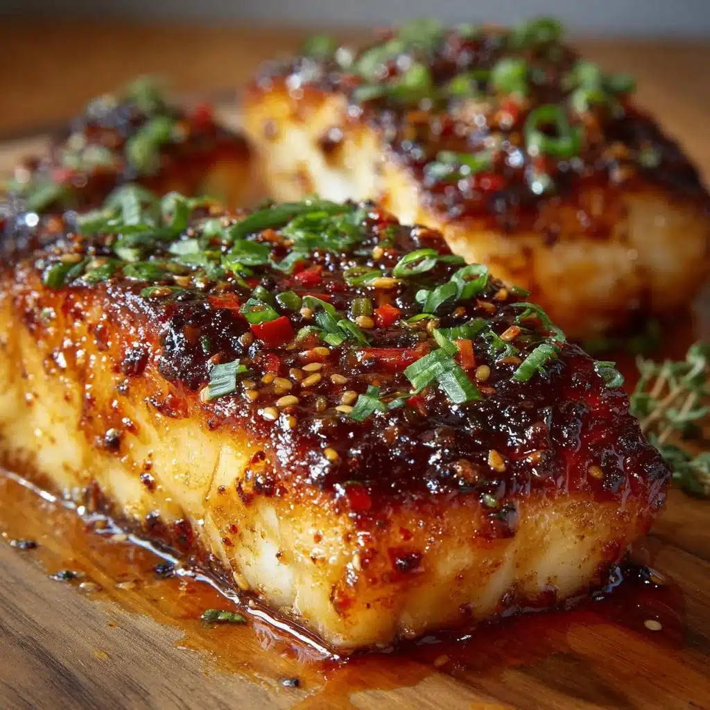 Honey Sriracha Glazed Baked Cod