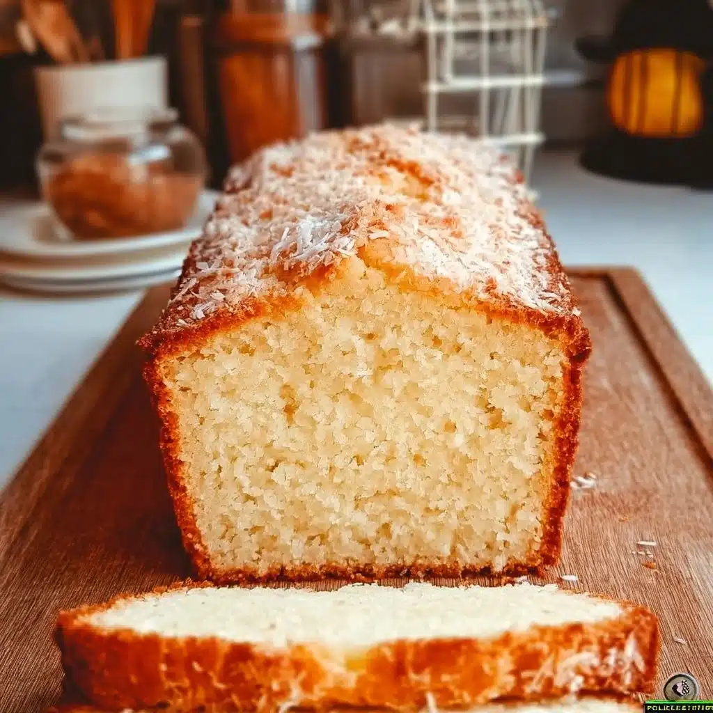 Moist Coconut Pound Loaf Cake