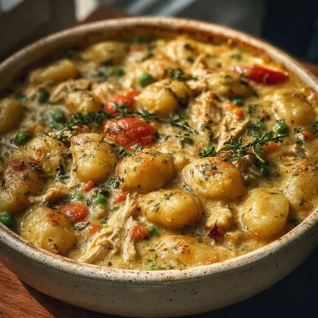 One Pot Gnocchi Chicken Pot Pie