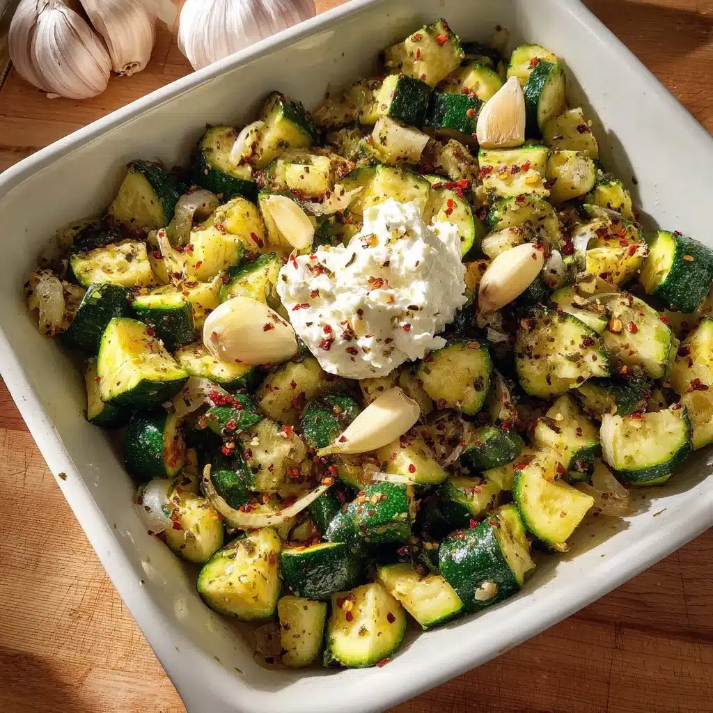 One Tray Creamy Zucchini Pasta