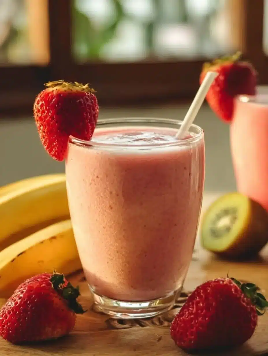 Strawberry Kiwi Banana Smoothie