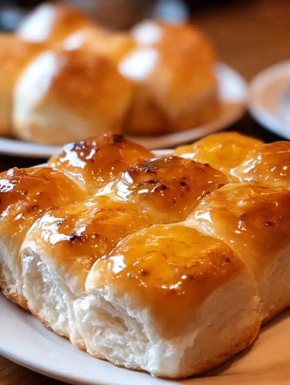 Delicious Texas Roadhouse copycat rolls served warm with butter.