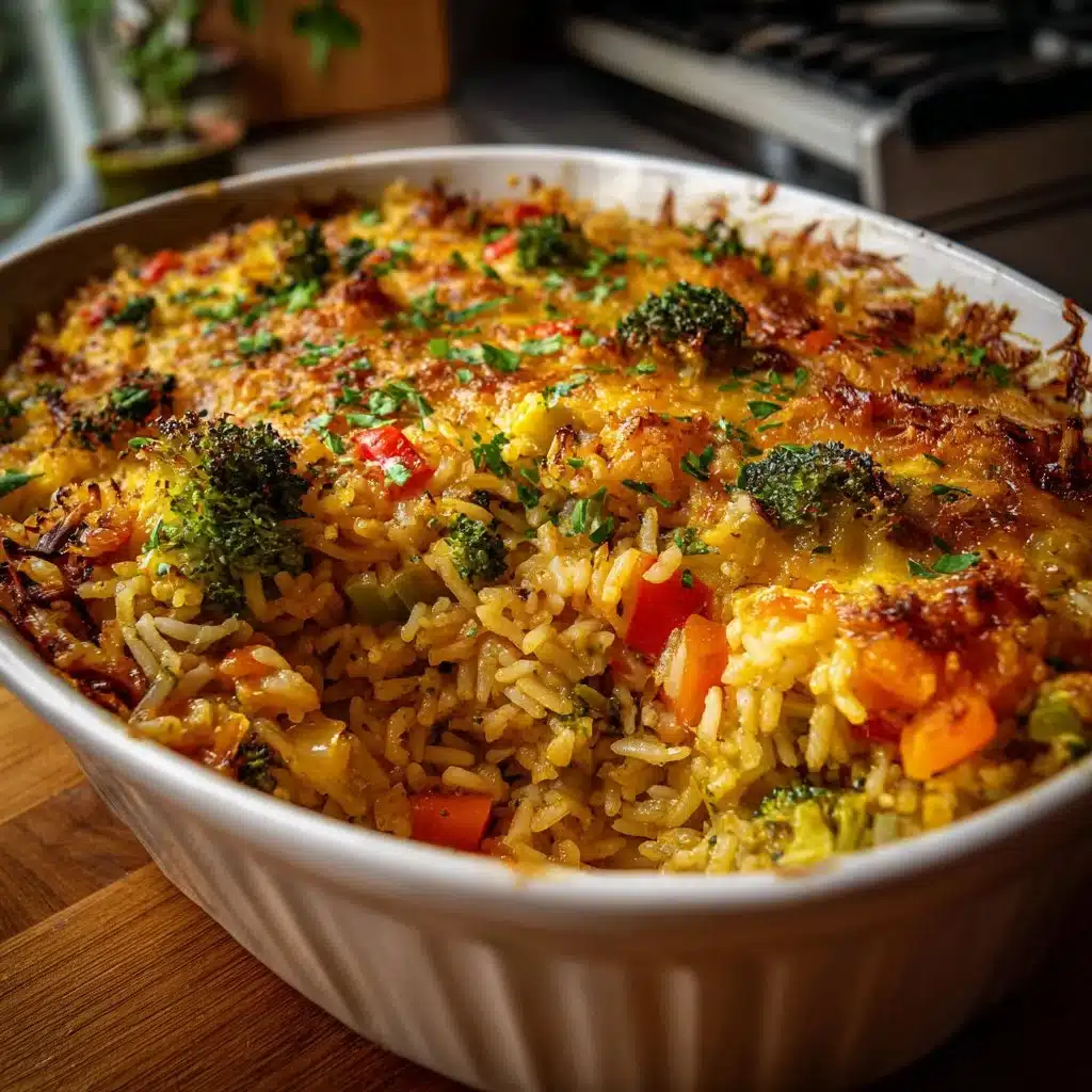 Irresistible 30-Minute Fast Veggie Rice Bake Recipe