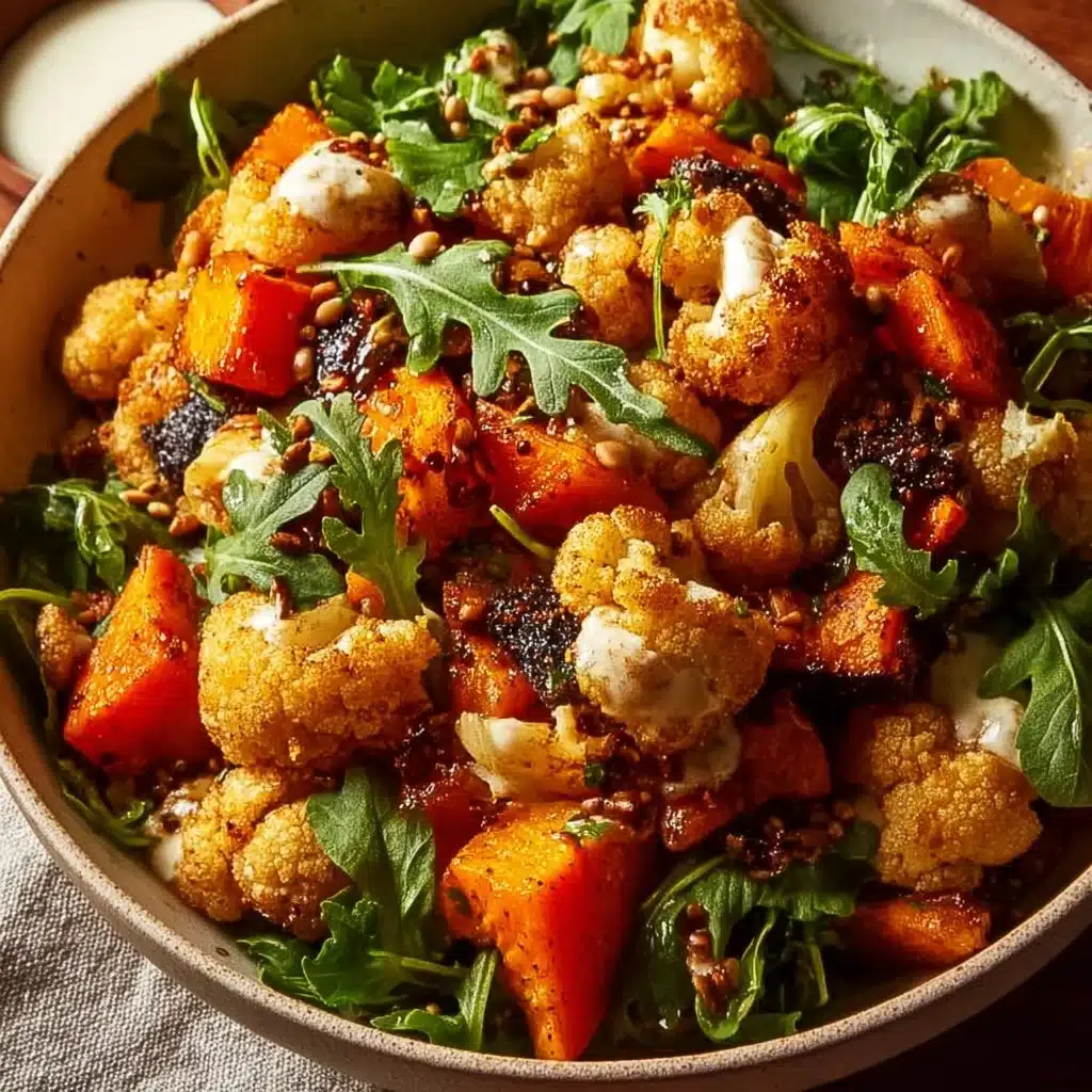 Anti-inflammatory glow bowl with tahini yogurt and fresh vegetables