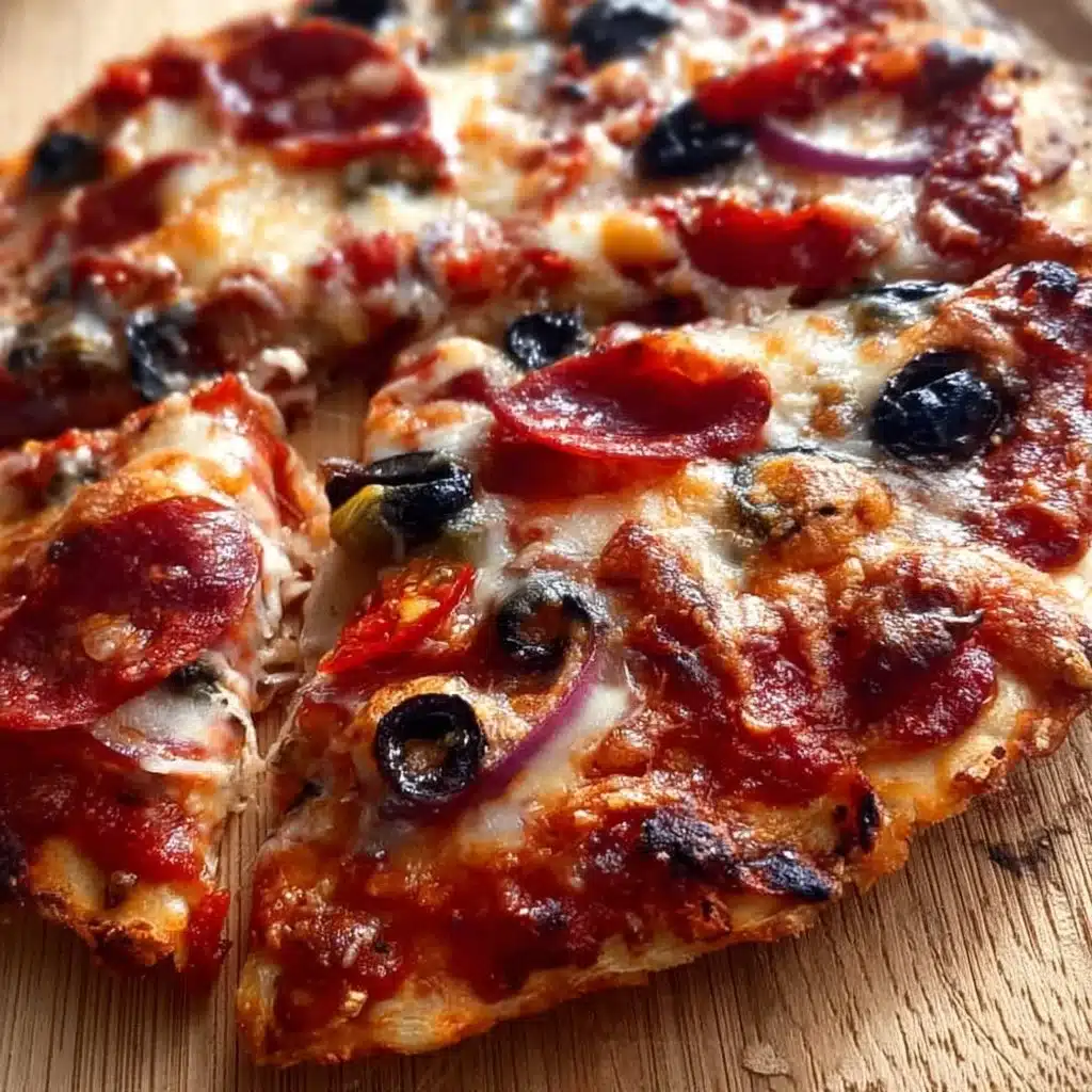 Delicious Bee Sting Pizza topped with honey, chili, and cheese.