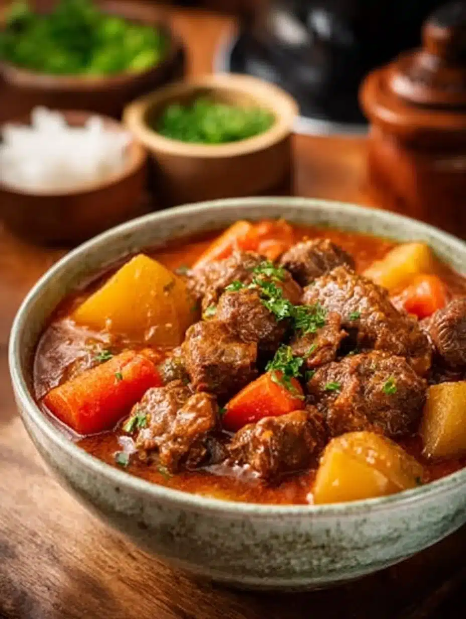 Beef Stew with Potatoes and Carrots