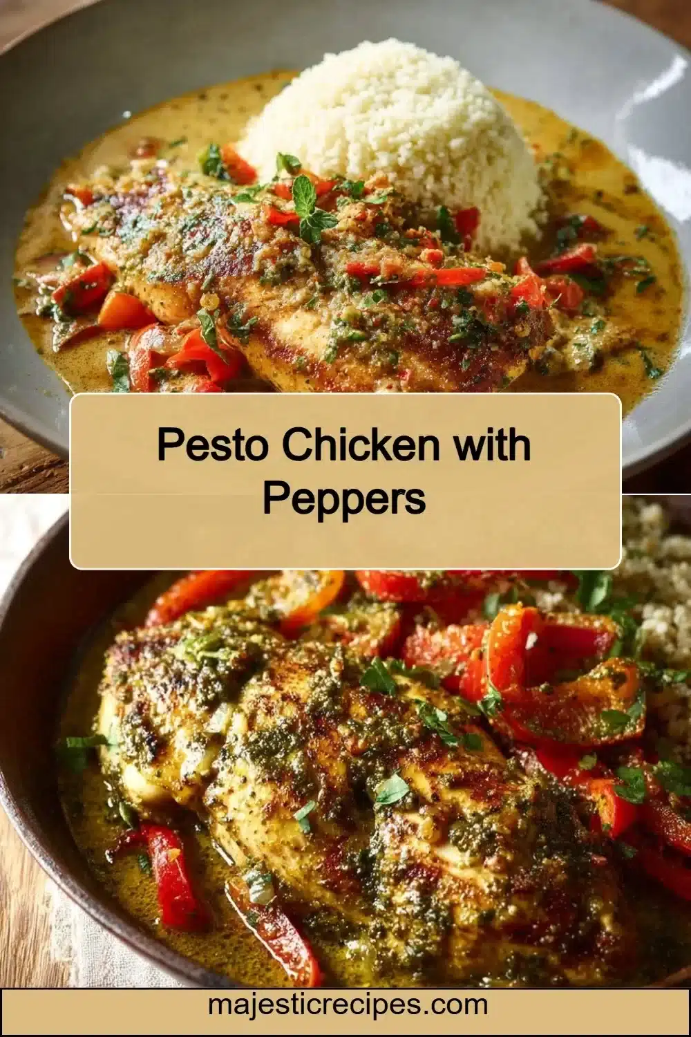 Pesto Chicken with Peppers