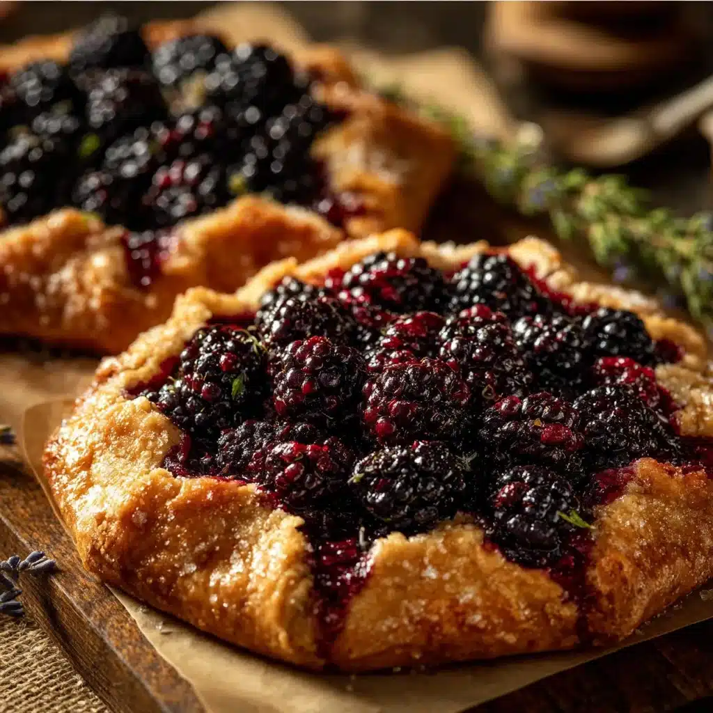 Perfect Blackberry Lavender Galette