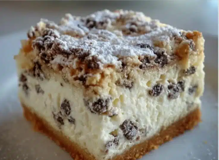Cannoli Cheesecake Bars