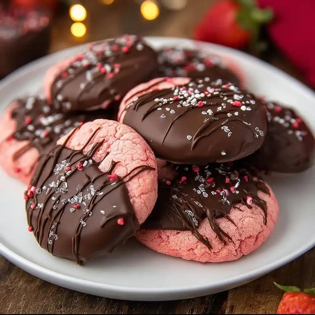 Chocolate Covered Strawberry Cookies