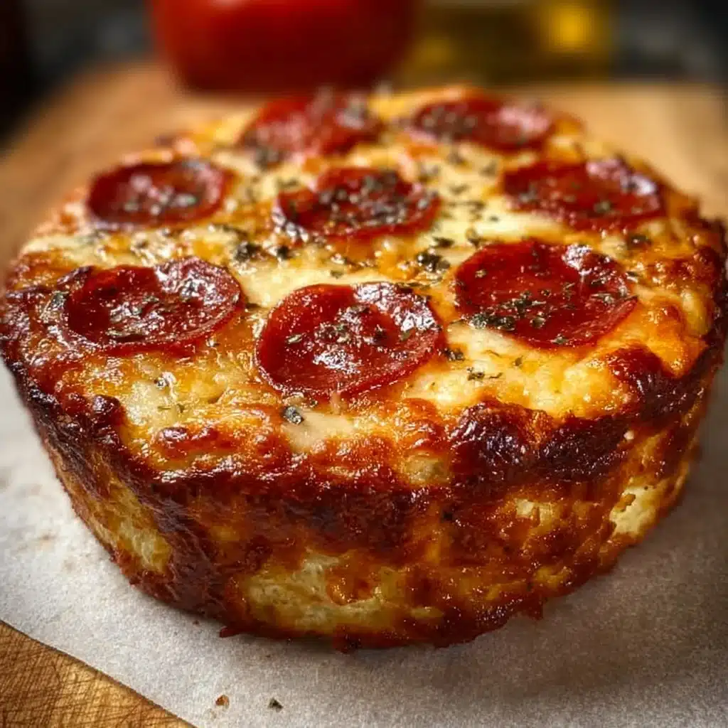 Cottage Cheese Pizza Bowl topped with fresh ingredients