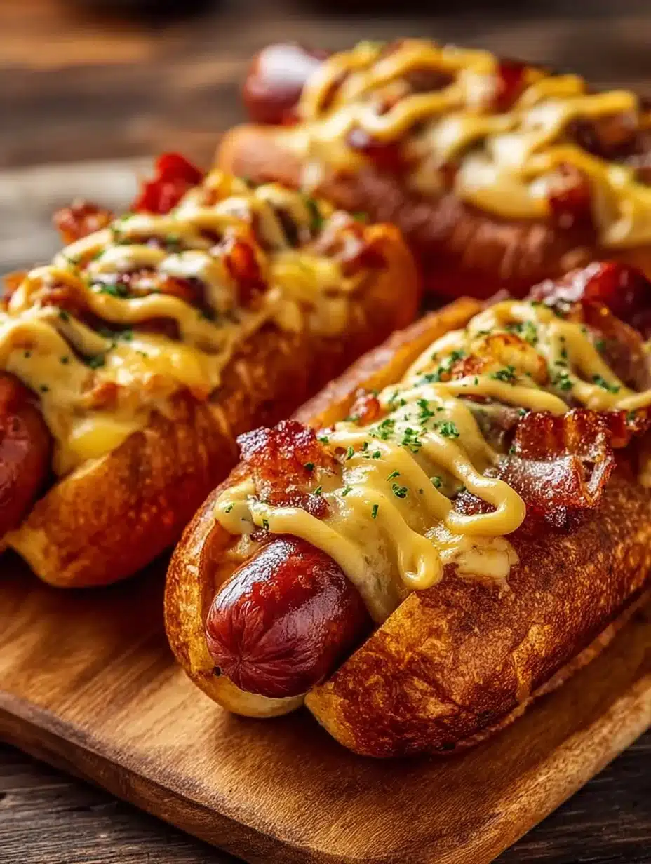 Crispy Cheesy Hotdogs
