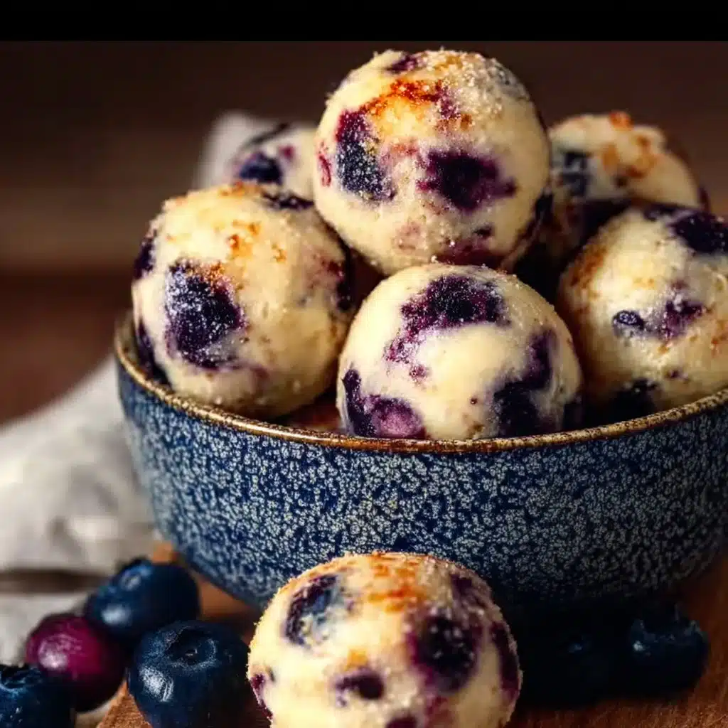 Lemon Blueberry Cottage Cheese Protein Bites