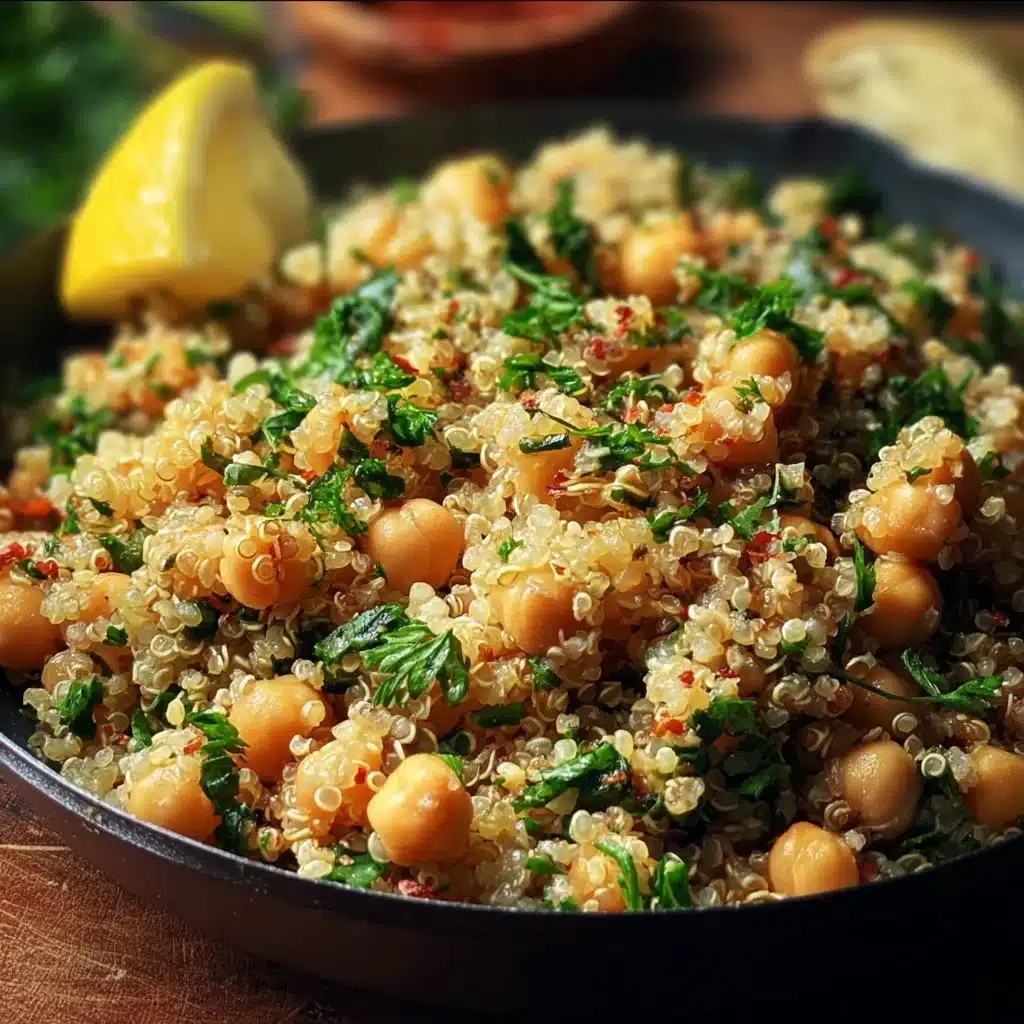 Lemon Herb Quinoa with Chickpeas