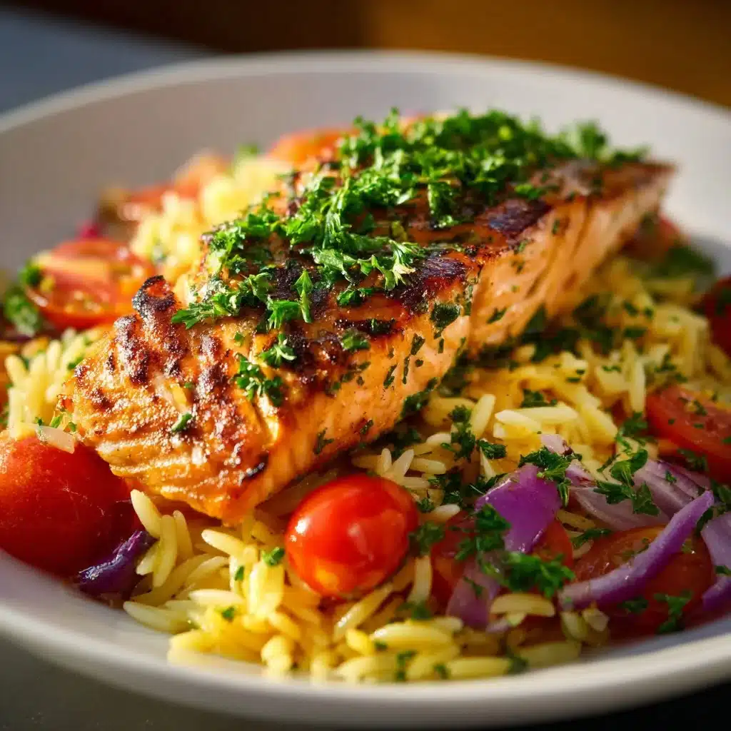 Delicious Lemon Orzo and Salmon: A Flavorful Feast