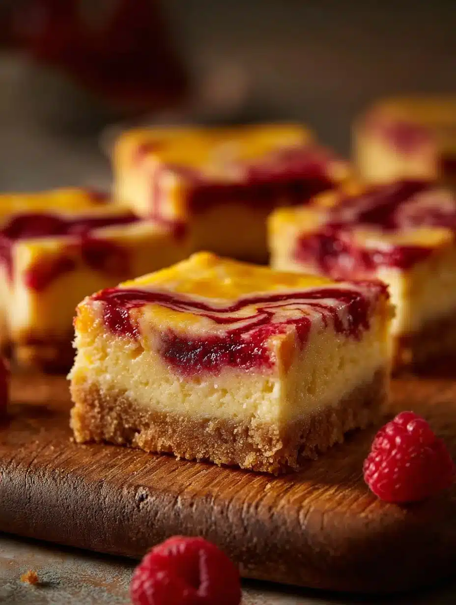 Mango Bars with Raspberry Swirl Recipe