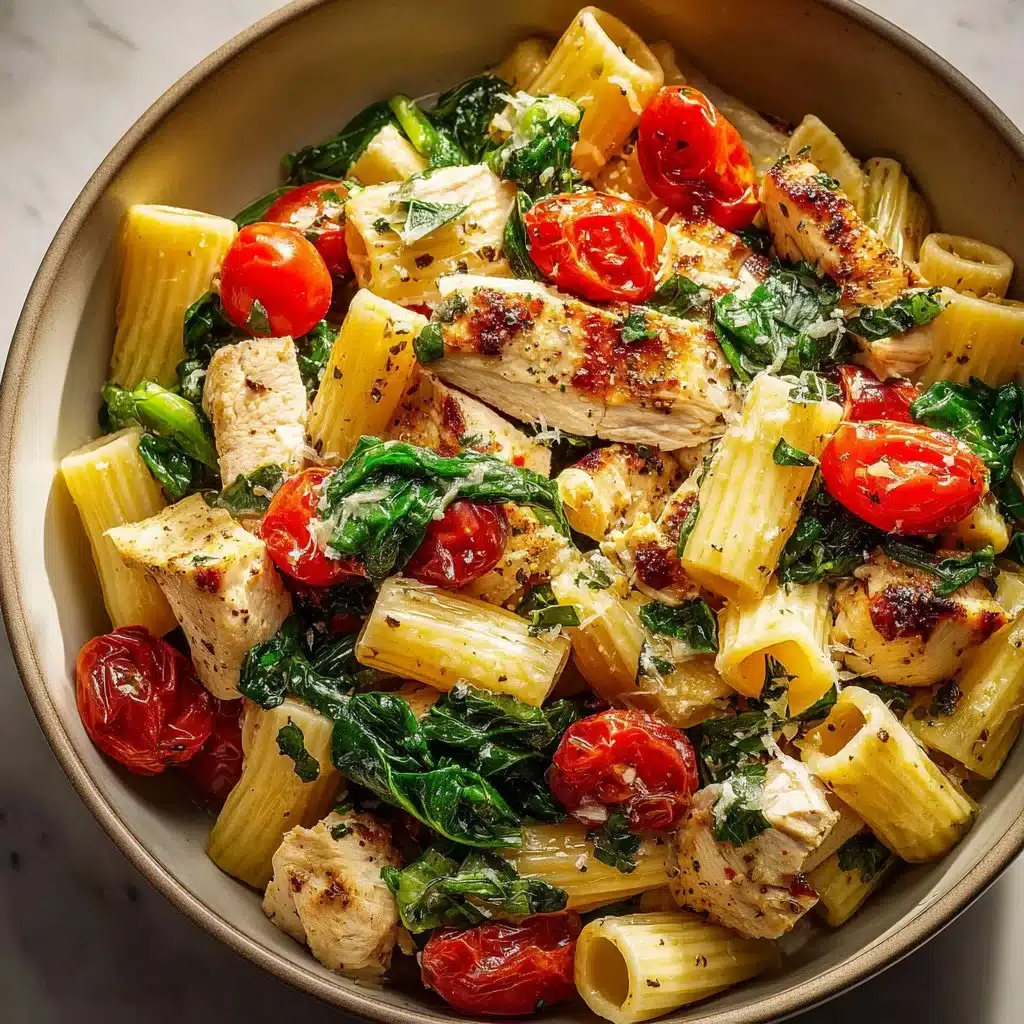 Mediterranean Chicken Pasta Salad