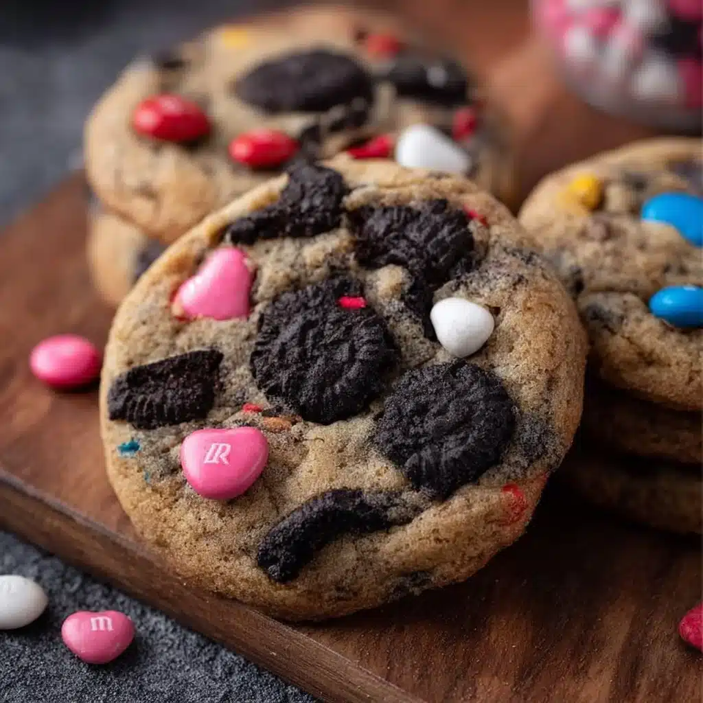 Valentine's Day Oreo M&M's Cookies