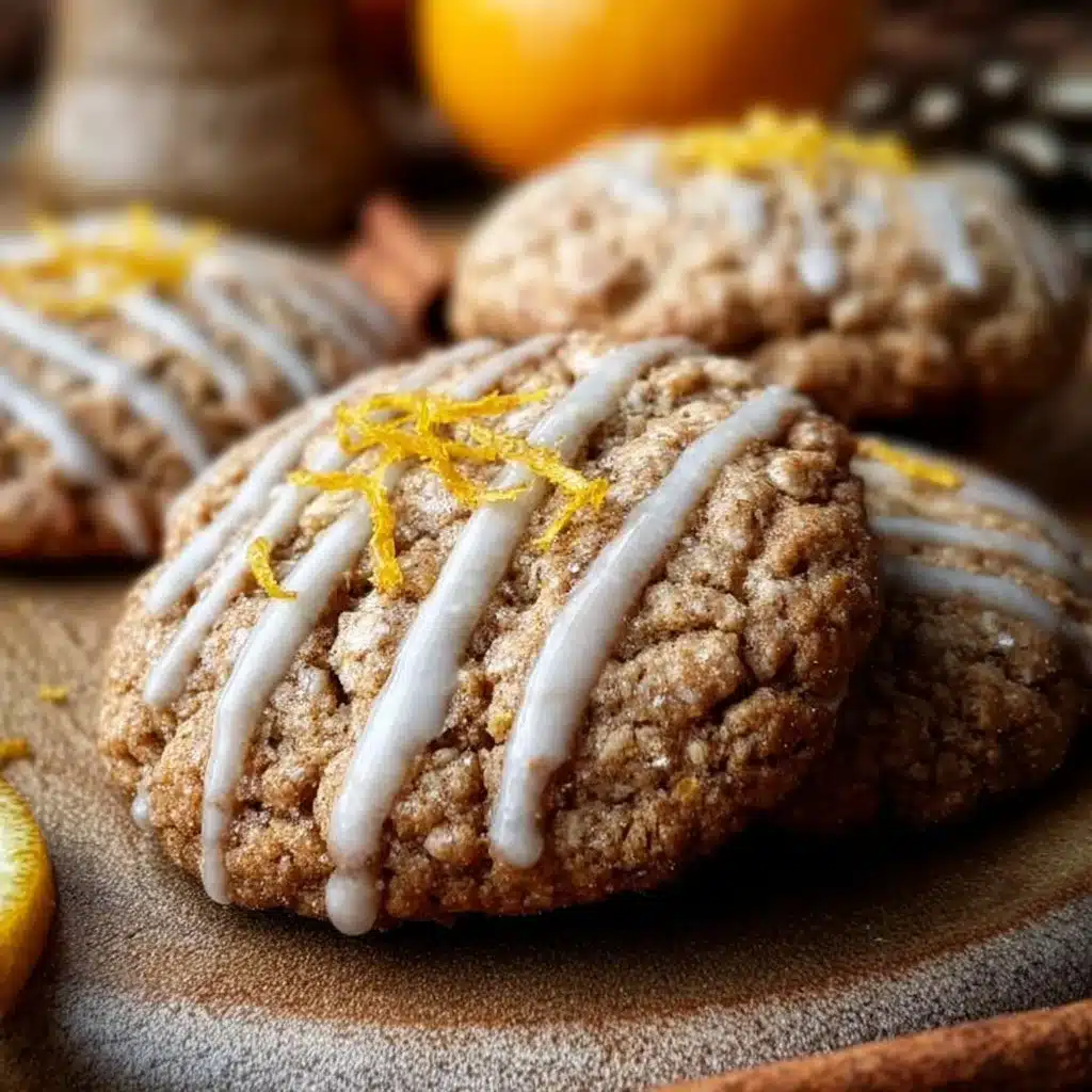 Spiced Orange Clove Cookies with Zesty Glaze