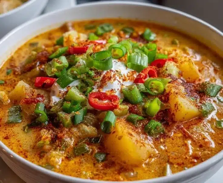 Spicy Cajun Potato Soup: Creamy, Bold, and Irresistibly Zesty!