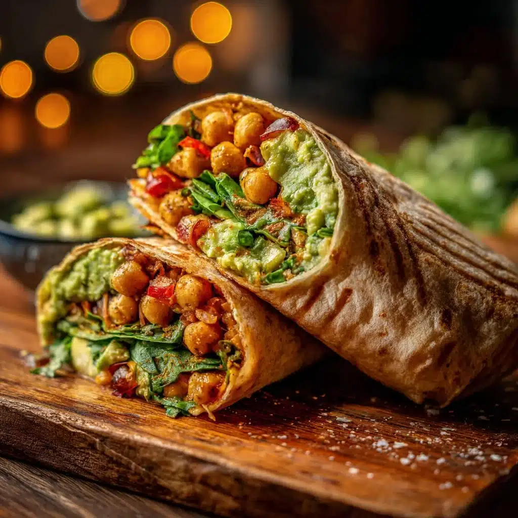 Spicy Chickpea and Avocado Wrap
