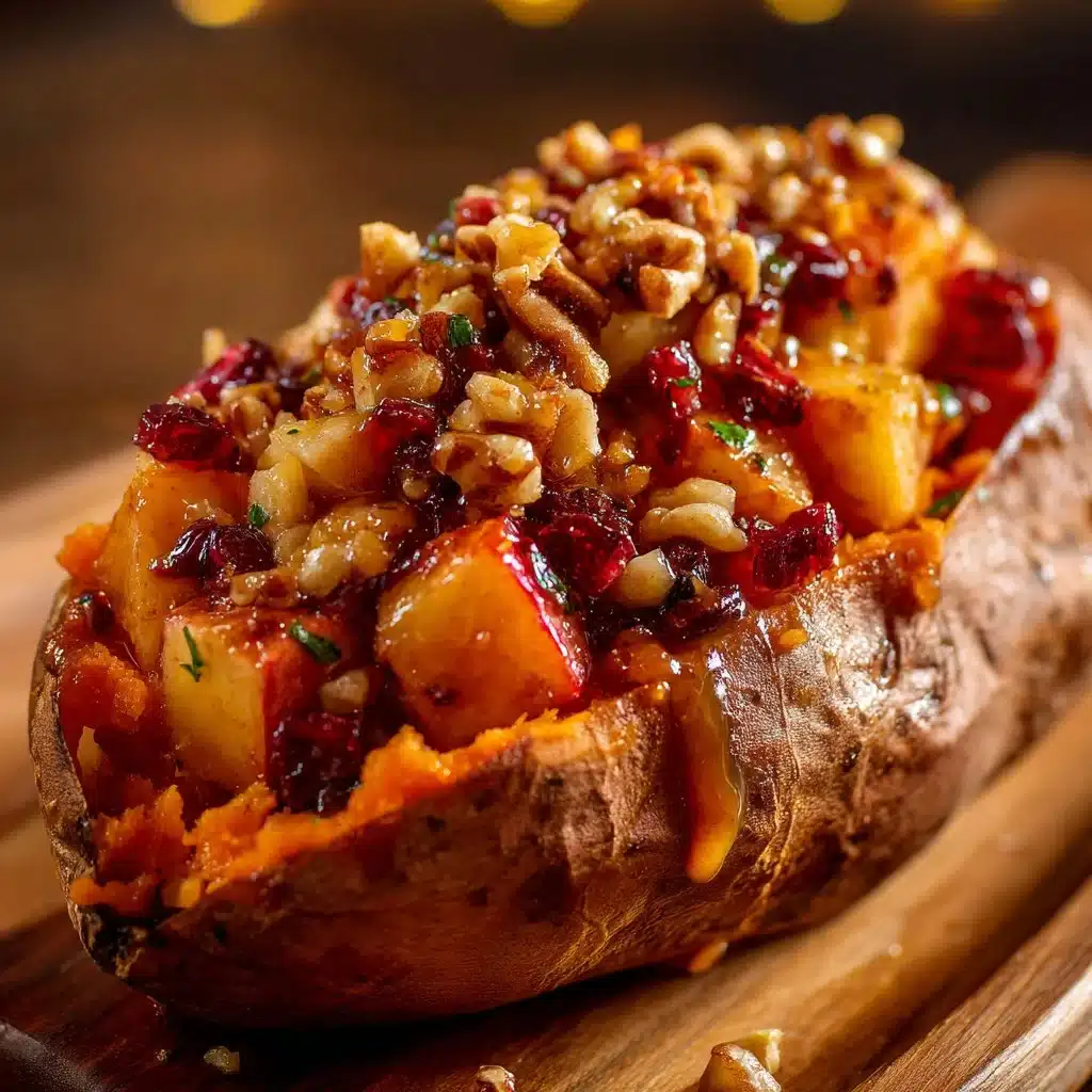 Stuffed Sweet Potatoes with Warm Spiced Apples