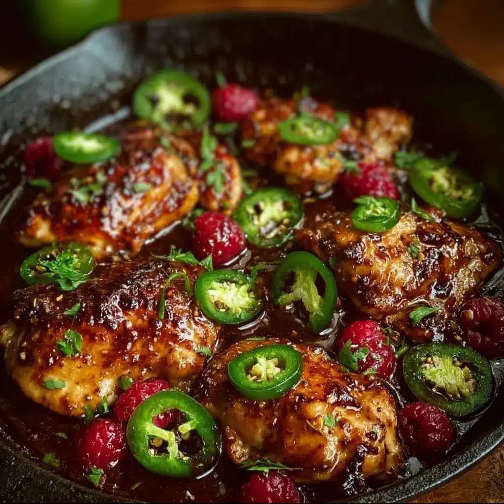 Sweet and Spicy Jalapeno Raspberry Chicken in Just 25 Minutes