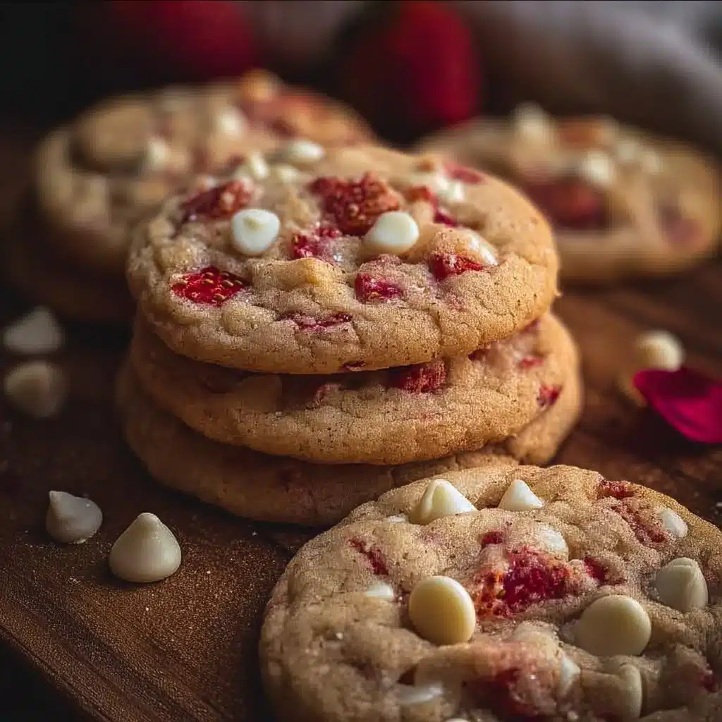Irresistible Valentine’s Strawberry White Chocolate Cookies