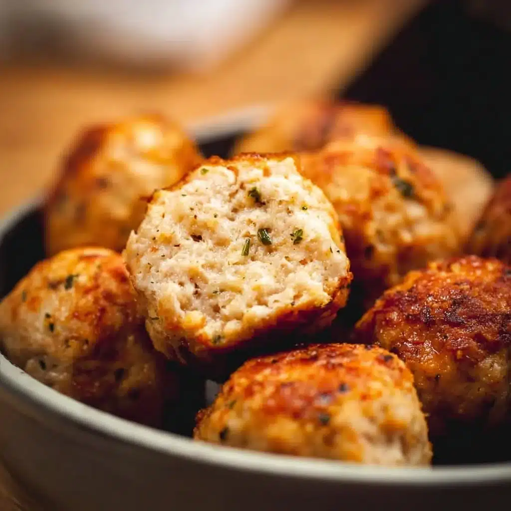 Air Fryer Ground Chicken Meatballs