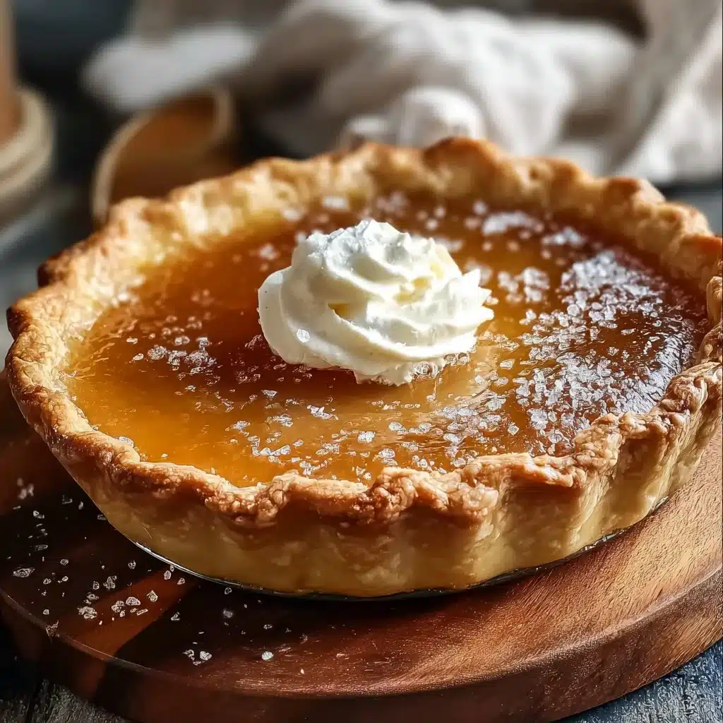 Salted Whiskey Honey Pie
