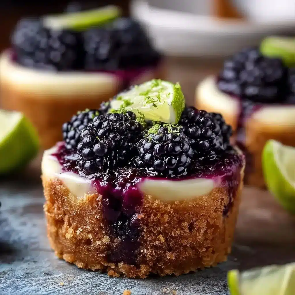 Blackberry Lime Cheesecake Cupcakes Recipe