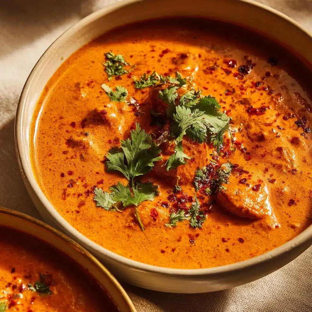 Delicious creamy tikka masala sauce ready for serving