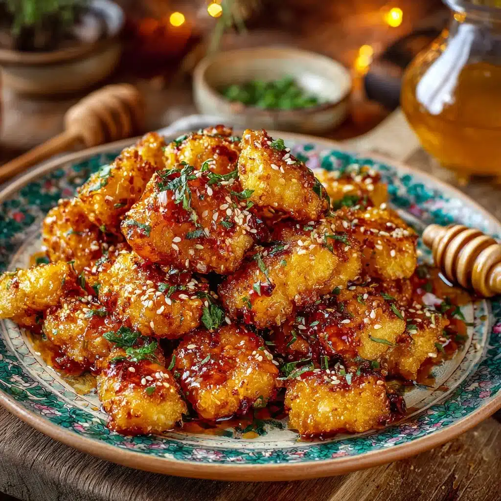 Crispy Chili Honey Halloumi Bites