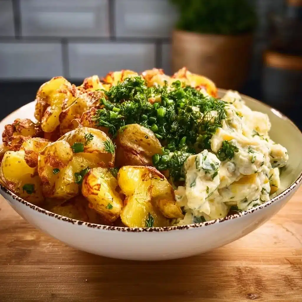 Crispy Smashed Potato Salad