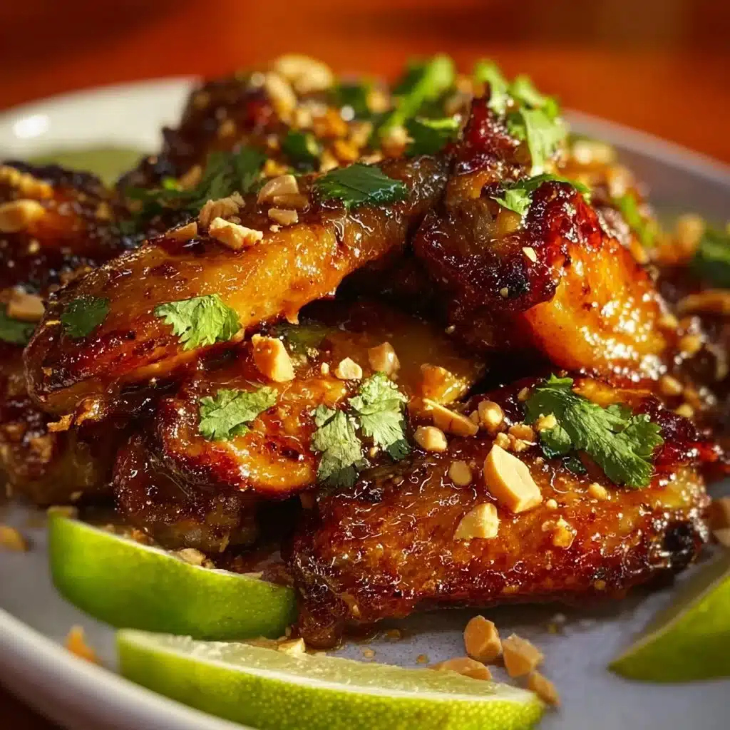 Crispy Vietnamese fish sauce fried chicken wings served on a plate