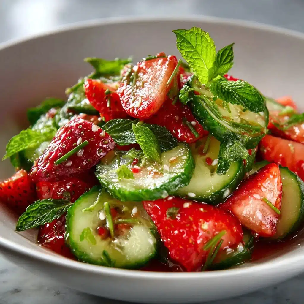 Cucumber Strawberry Salad