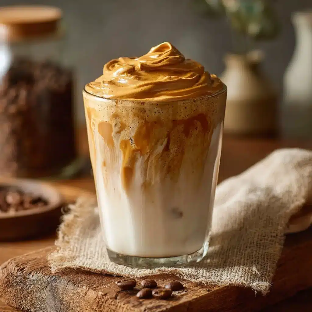 Dalgona Whipped Iced Coffee